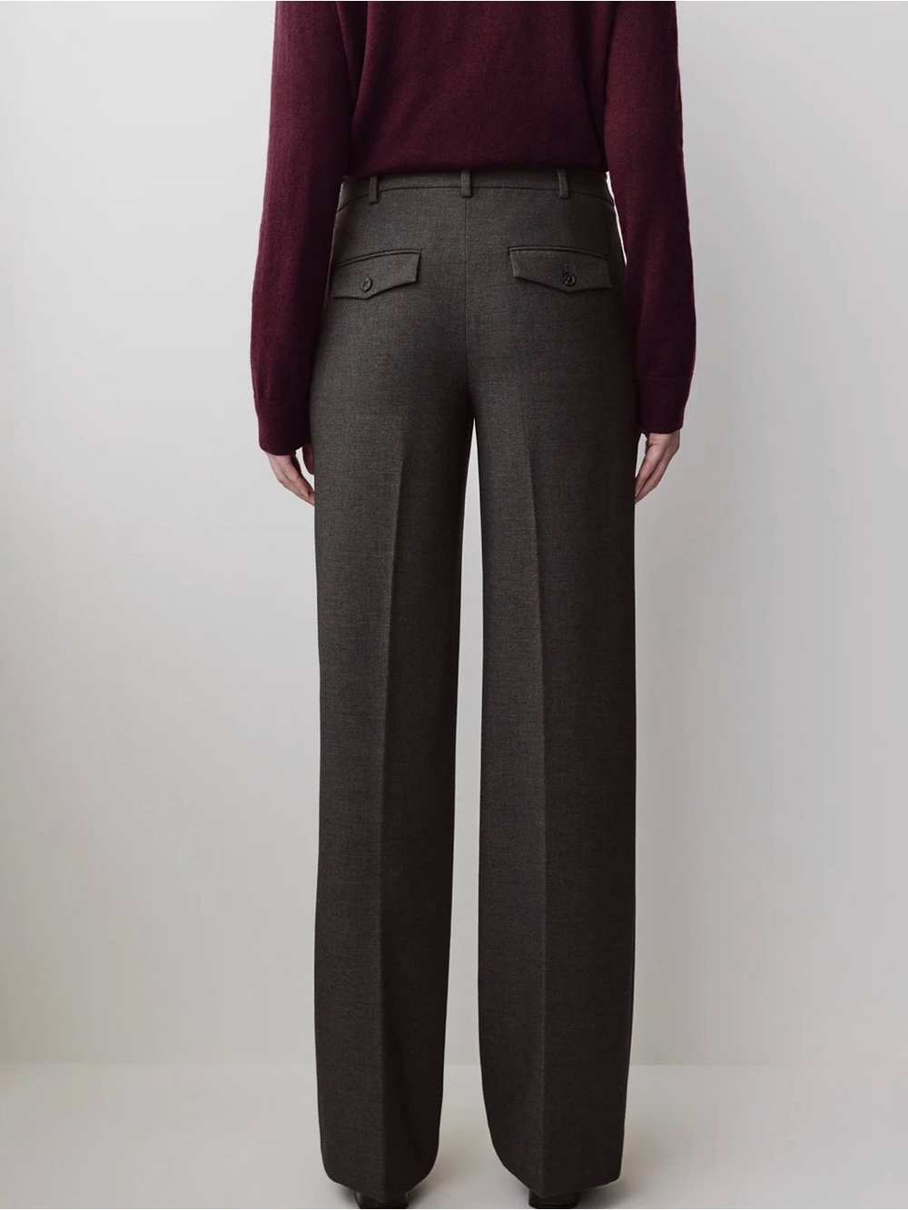 Mid-Rise Wide-Leg Heavy Twill Pant - RW&CO